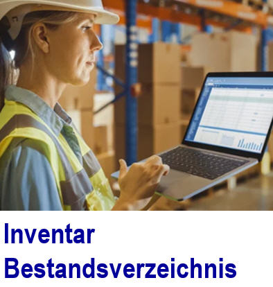 Software Inventarverwaltung um das Bestandsverzeichnis des Inventar zu