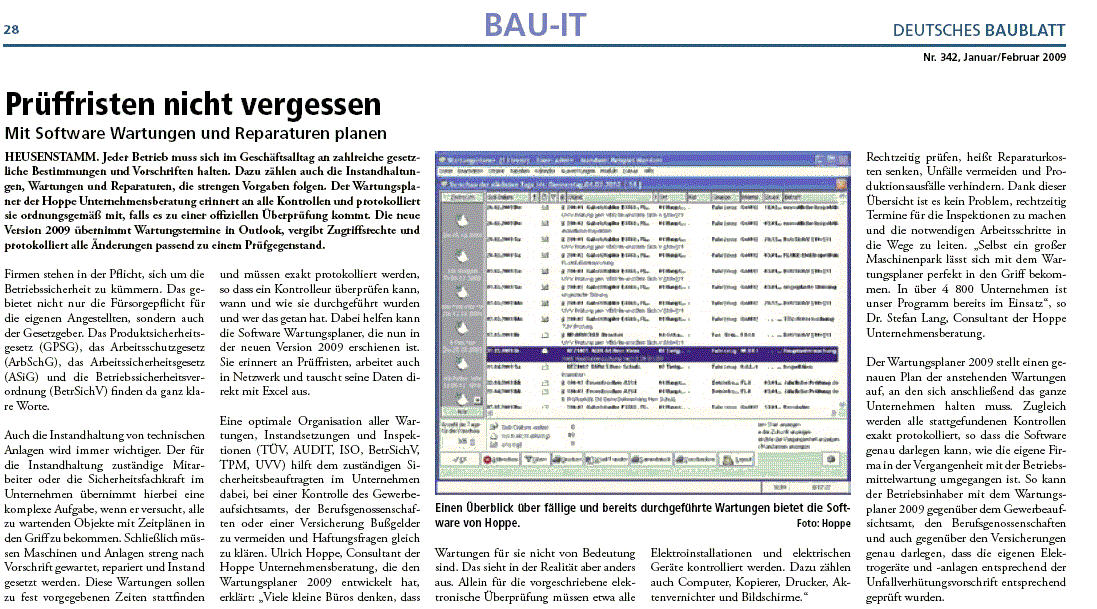 Bau IT Deutsches Baublatt 2009-02