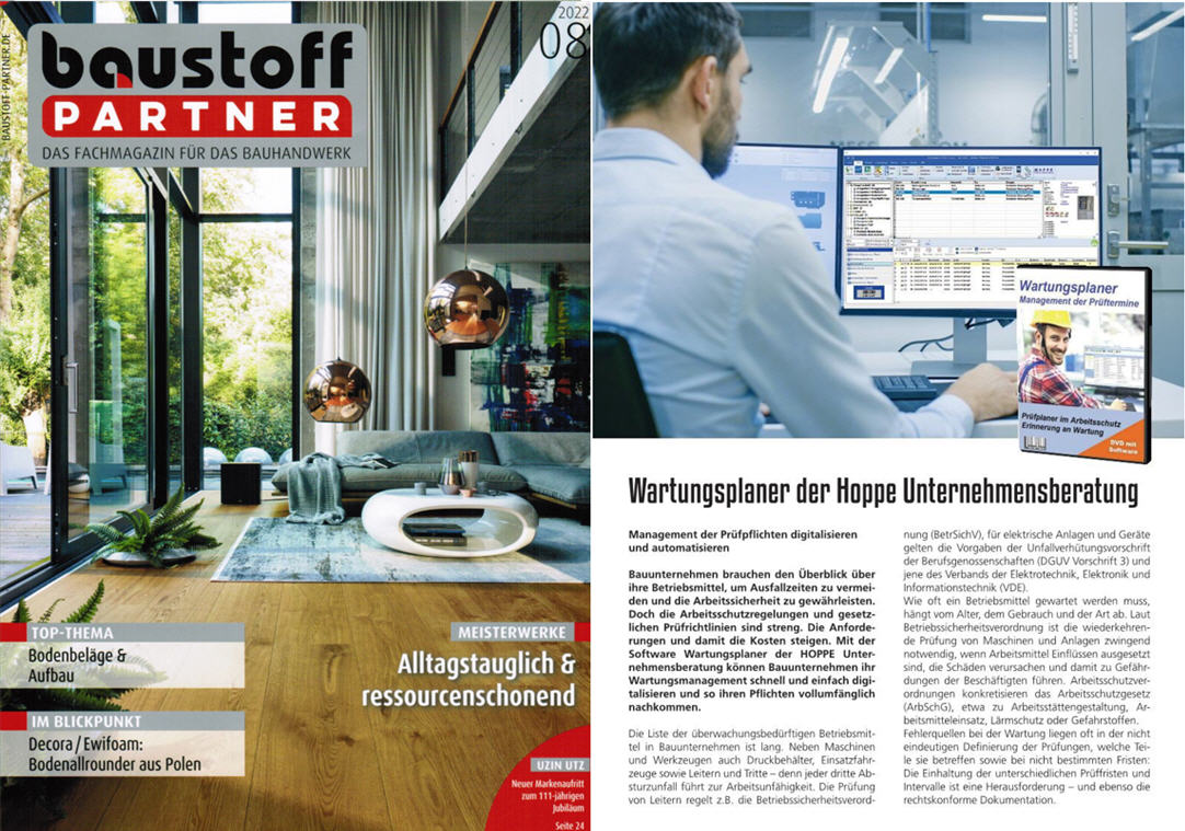 Baustoff Partner Das Fachmagazin für das Bauhandwerk / 08-22 SBM Verag GmbH,Digitale Lösungen für die Bauindustrie