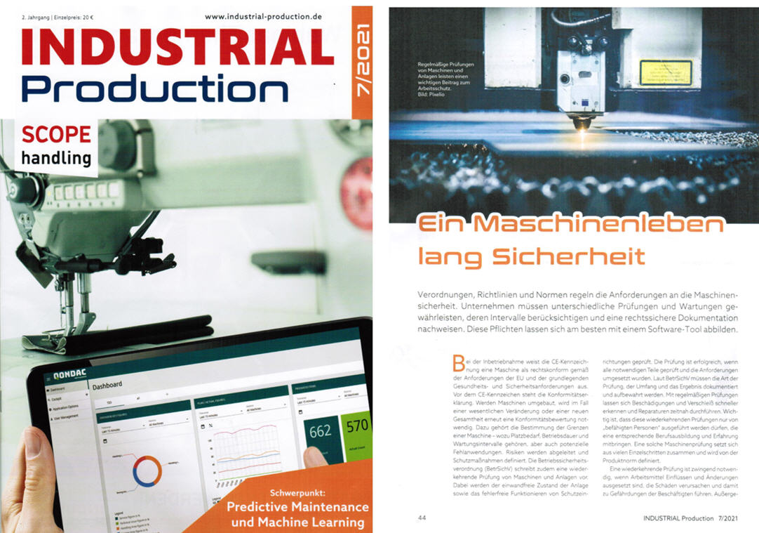 Industrial Production SCOPE handling  - Ein Maschinenleben lang Sicherheit